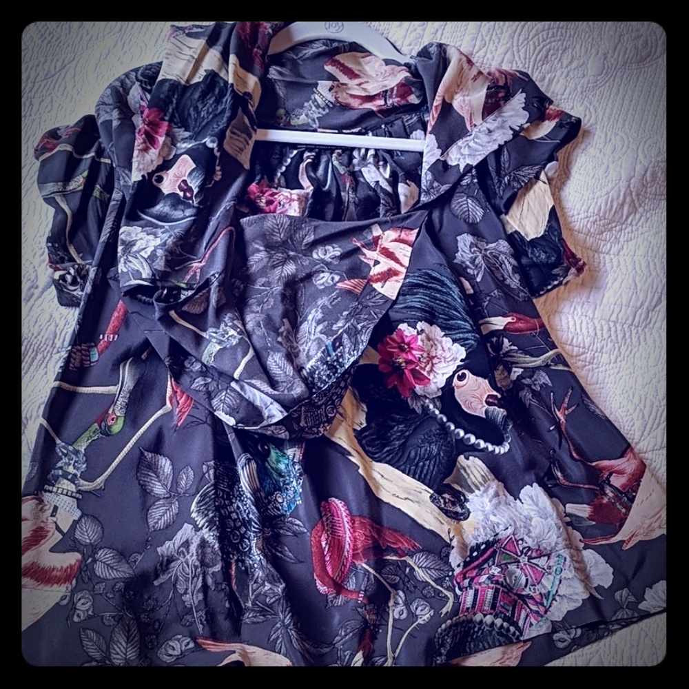 Truly unique silk top